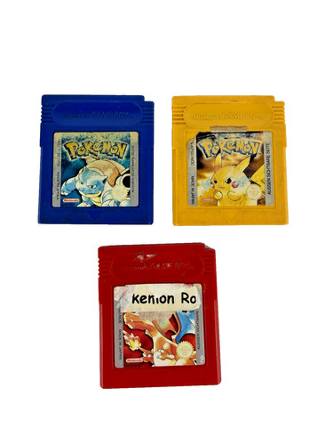 Pokemon gameboy spiele set rot - pokemon,