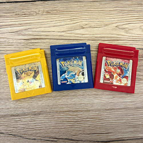 Pokémon 3er set gelb blau - 3er, gelb/blau/rot